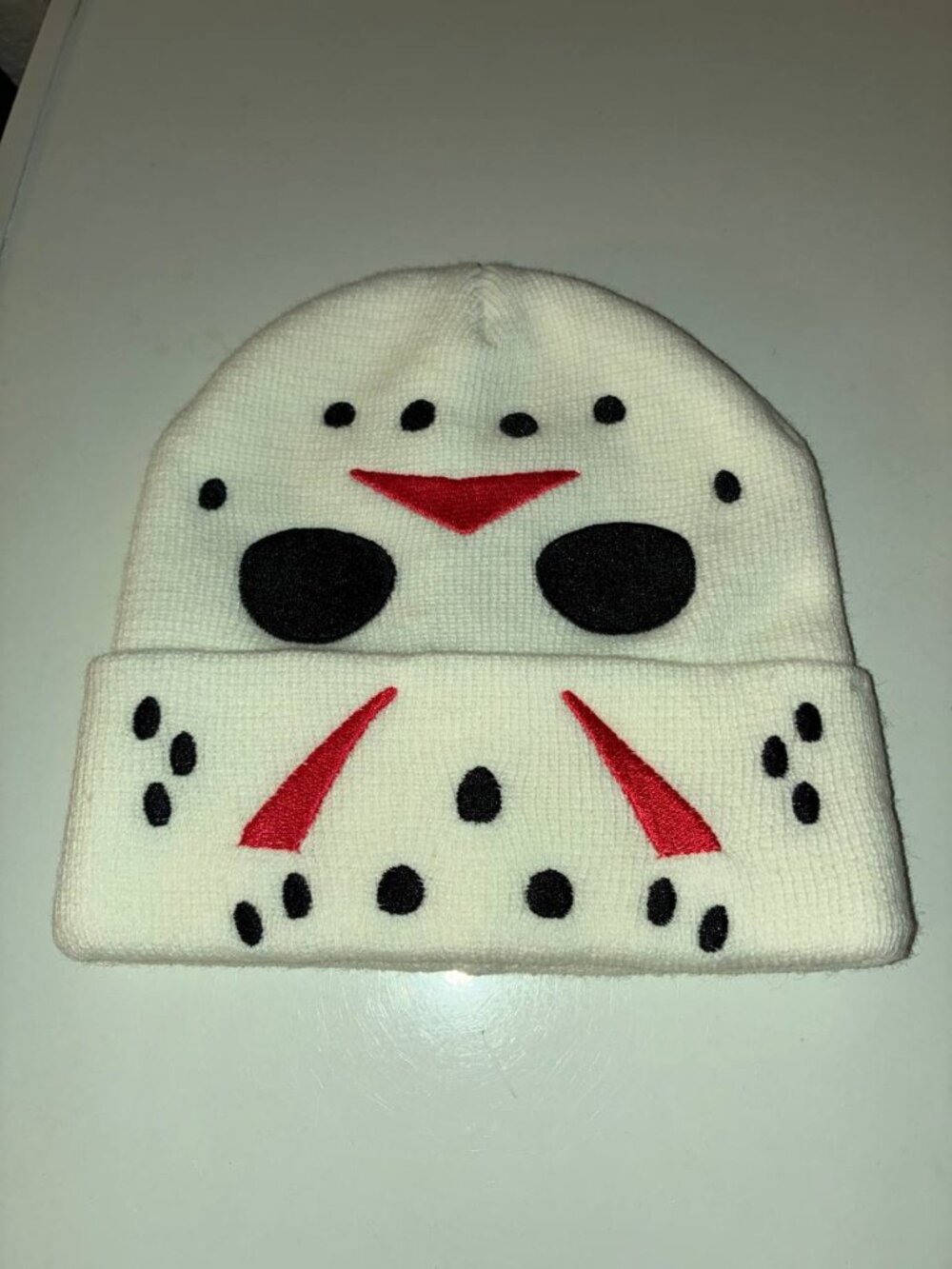 Friday The 13th Jason Voorhees Beanie Hockey Mask Hat Horror - New